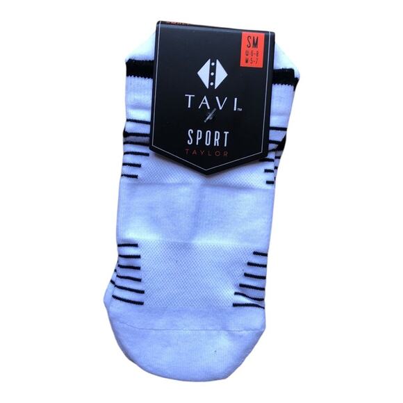Tavi Noir NIP Lightly Cushioned Sole Thin Ultra-lite Taylor Socks Salt Small - Picture 3 of 8